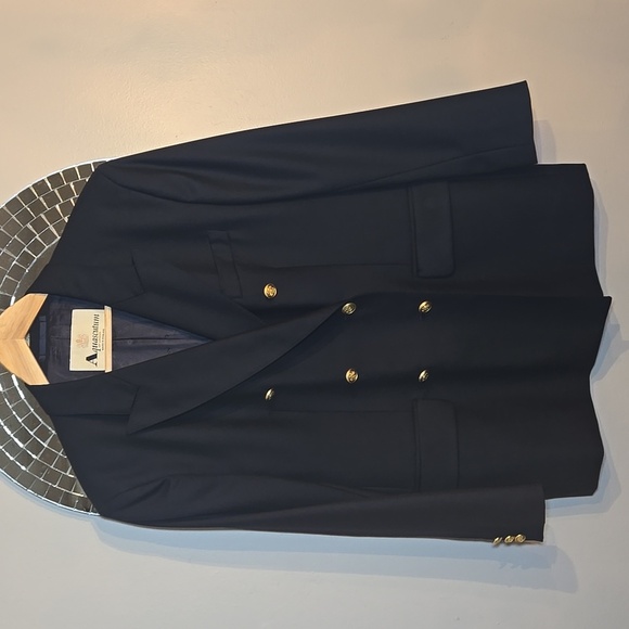 Aquascutum London Black Blazer with Gold Buttons - Picture 2 of 15